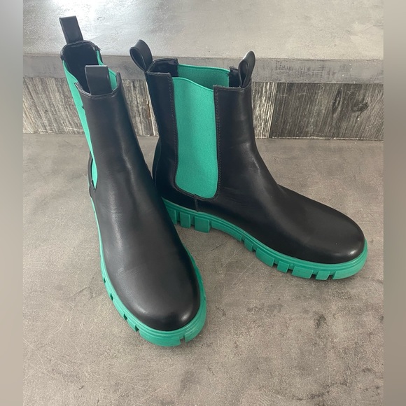 Vero Moda Shoes - Vero Moda Black and Green Boots